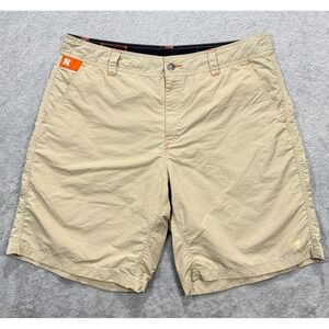 Howler Bros Shorts Mens 38 Beige Horizon Hybrid 9" Nylon Performance Chino *